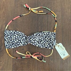Billabong Pretty Daze Shirred Trilet Reversible Bikini Top